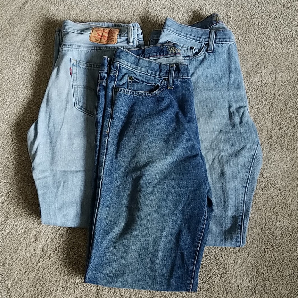36x36 Men's Jeans: Levi's and Old Navy